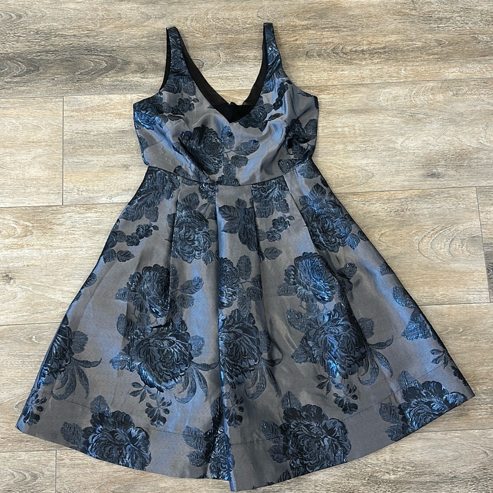 WHBM blue floral dress